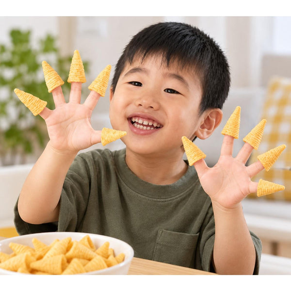 House Foods Tongari Corn Japanese Cone Shaped Chips Lightly Salted 62g