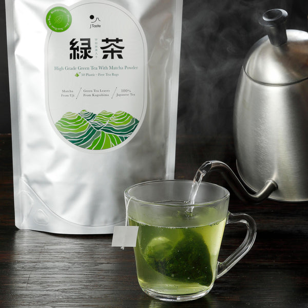 J Taste High Grade Green Tea With Matcha Tea Bags 50 ct.