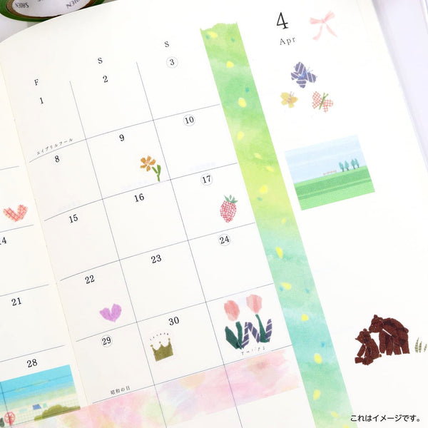 Kamiiso Scrapbook Stickers Family & Children Themed Washi Stickers