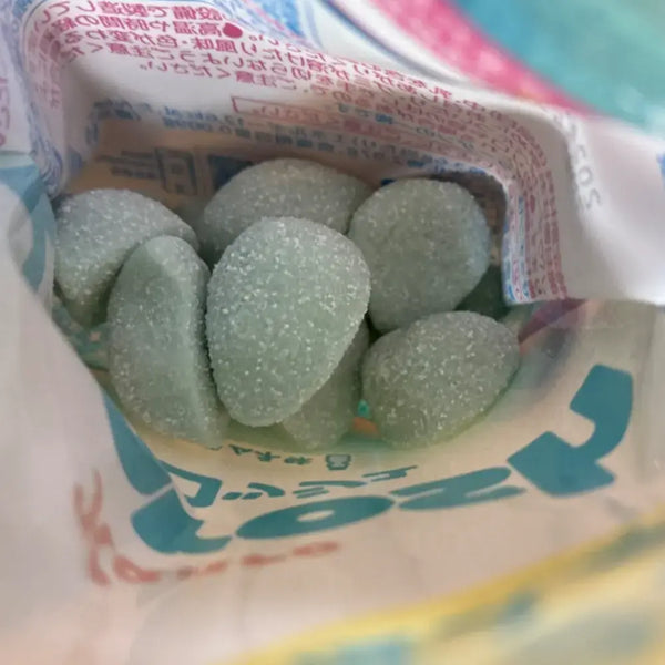 Kanro Marosh Ramune Soda Flavor Soft Chewy Gummy Candy 46g (Pack of 6)