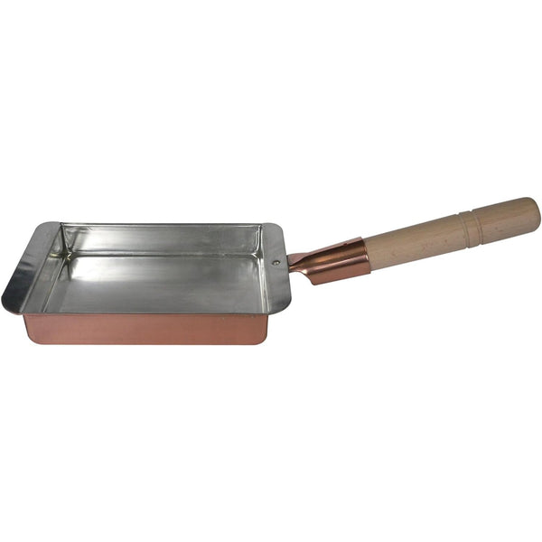 Marushin Copper Tamagoyaki Pan Kansai Type Japanese Omelette Pan 21cm