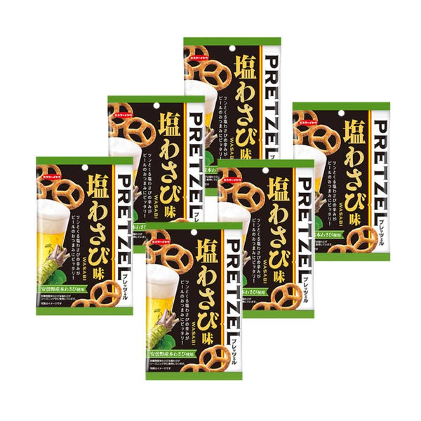 Mr. Ito Whole Wheat Baked Pretzels Wasabi Flavor (Pack of 6)