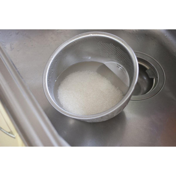 Stainless Steel 3-Way Rice Washing Bowl With Strainer
