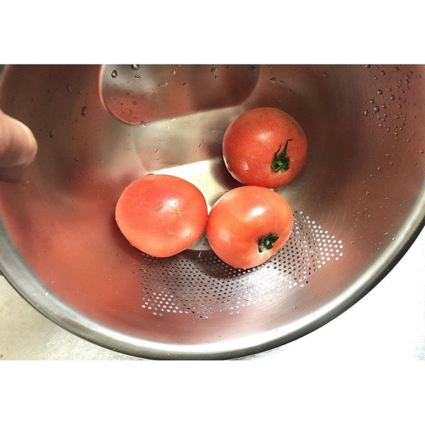 Stainless Steel 3-Way Rice Washing Bowl With Strainer