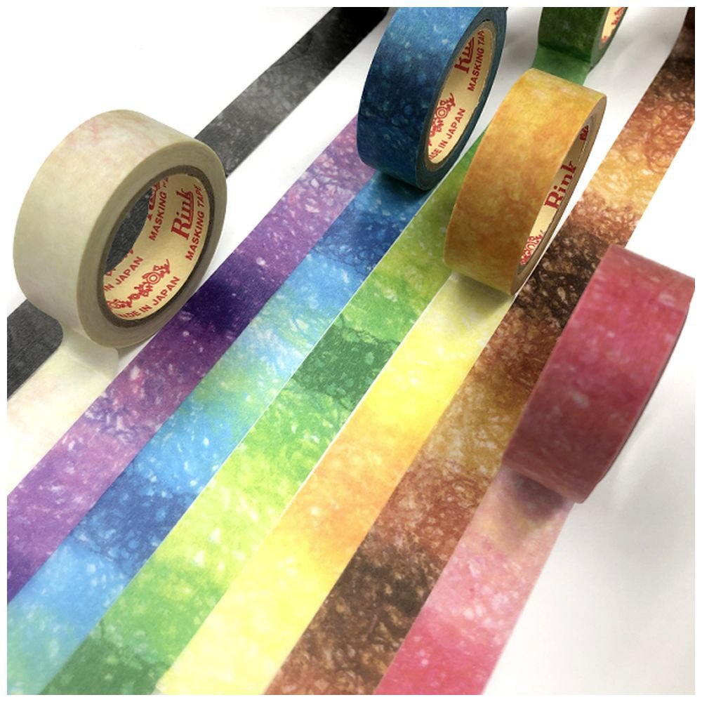 Color Deep Tape Rinrei Tape Masking Tape Rink Colorful Craft Tape 8 Colors