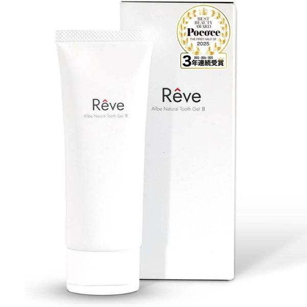 Rêve Allbe Natural Eggshell Gel Toothpaste Organic Herbs Flavored 80g