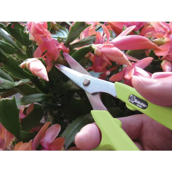 Saboten Floral & Garden Scissors Chrome-Plated Blades With Sharpener