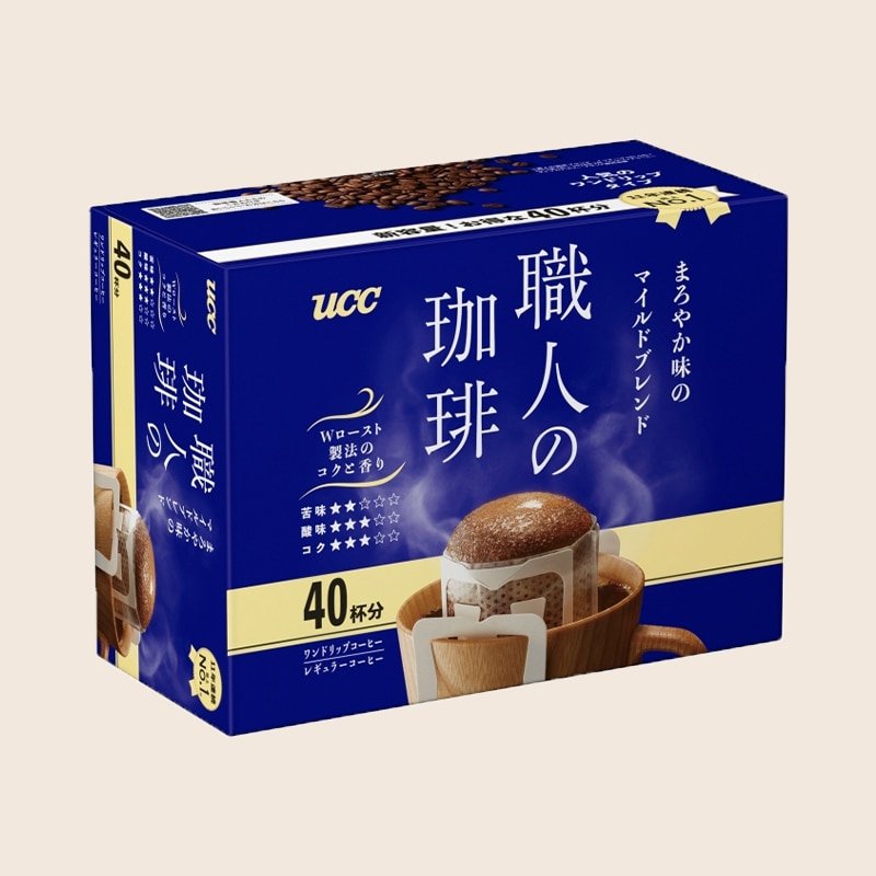 UCC Meister's Drip Coffee Bags Mild Blend 40 Count